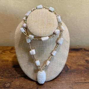 Vintage Scarab Beaded Necklace